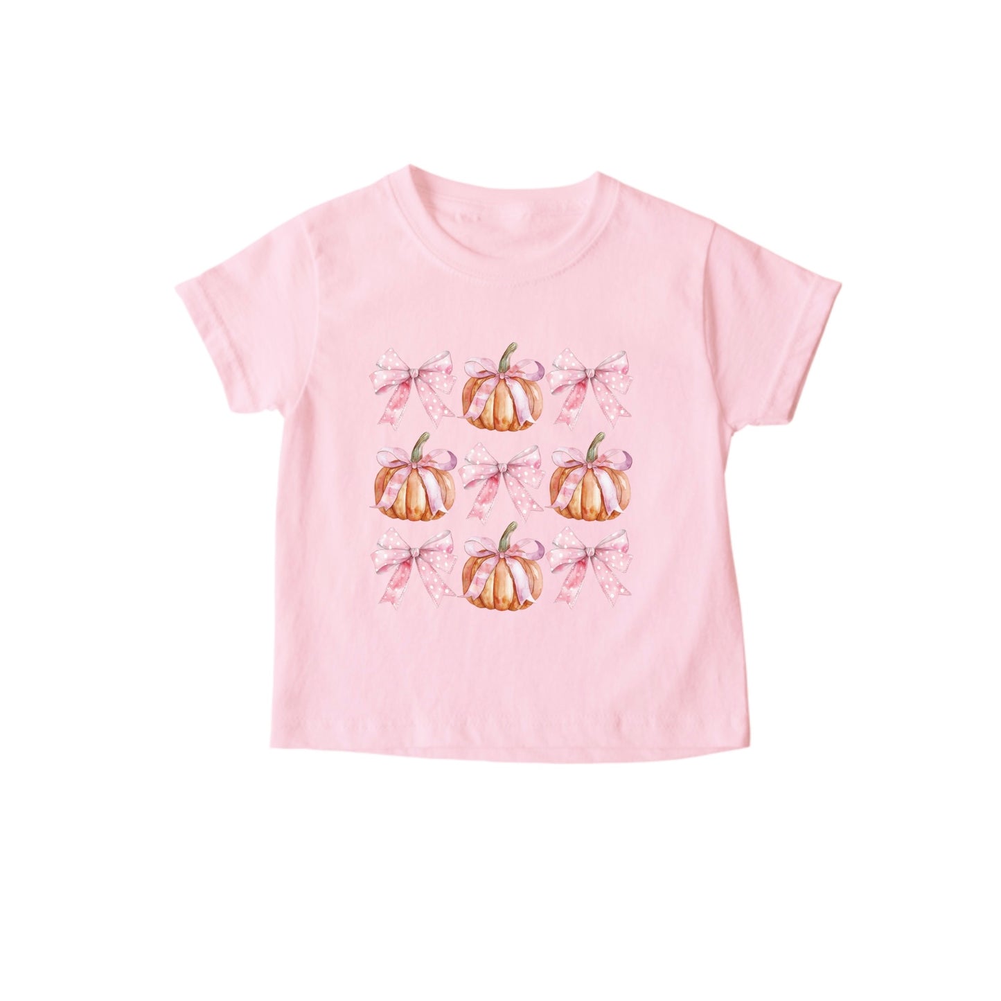 “Bows & pumpkins” Tee