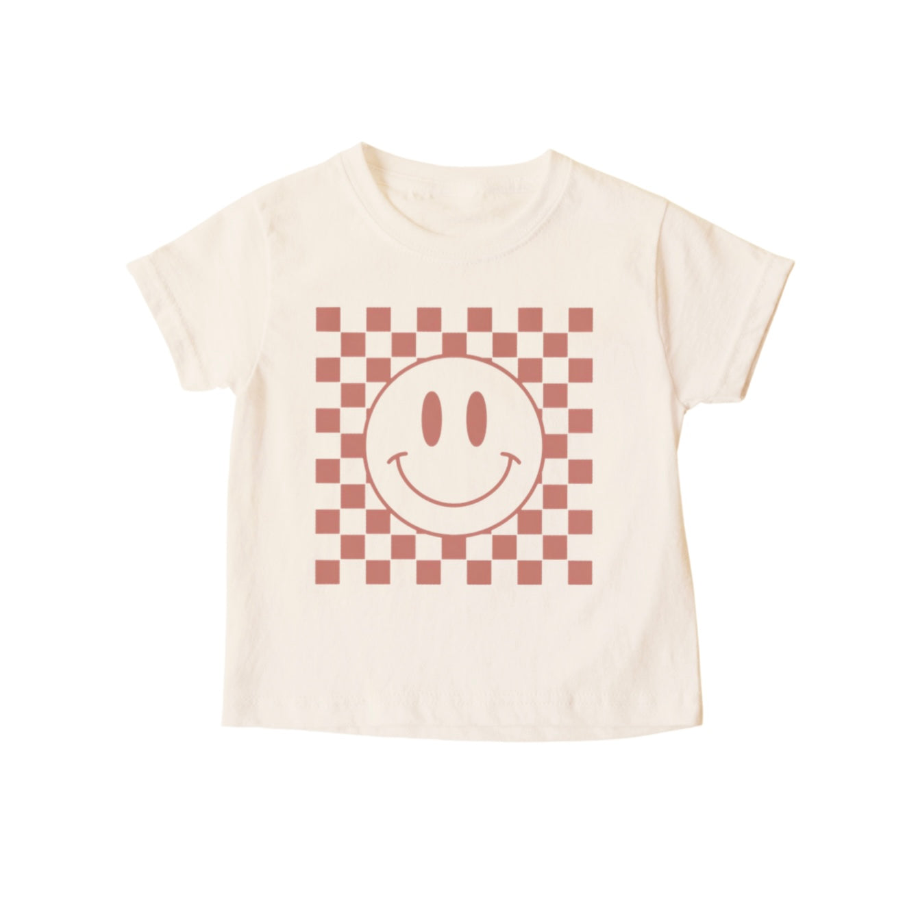 “Checkered Smiley” Tee