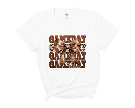 “Game day with bow” Tee