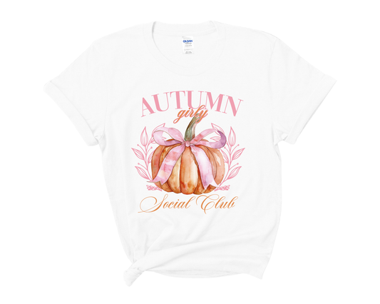 “Autumn girly, social club” Tee