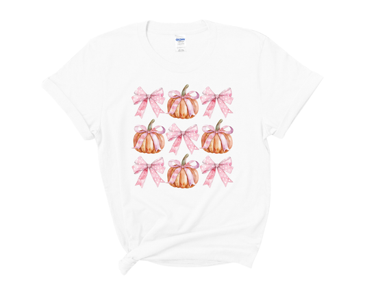 “Bows & pumpkins” Tee