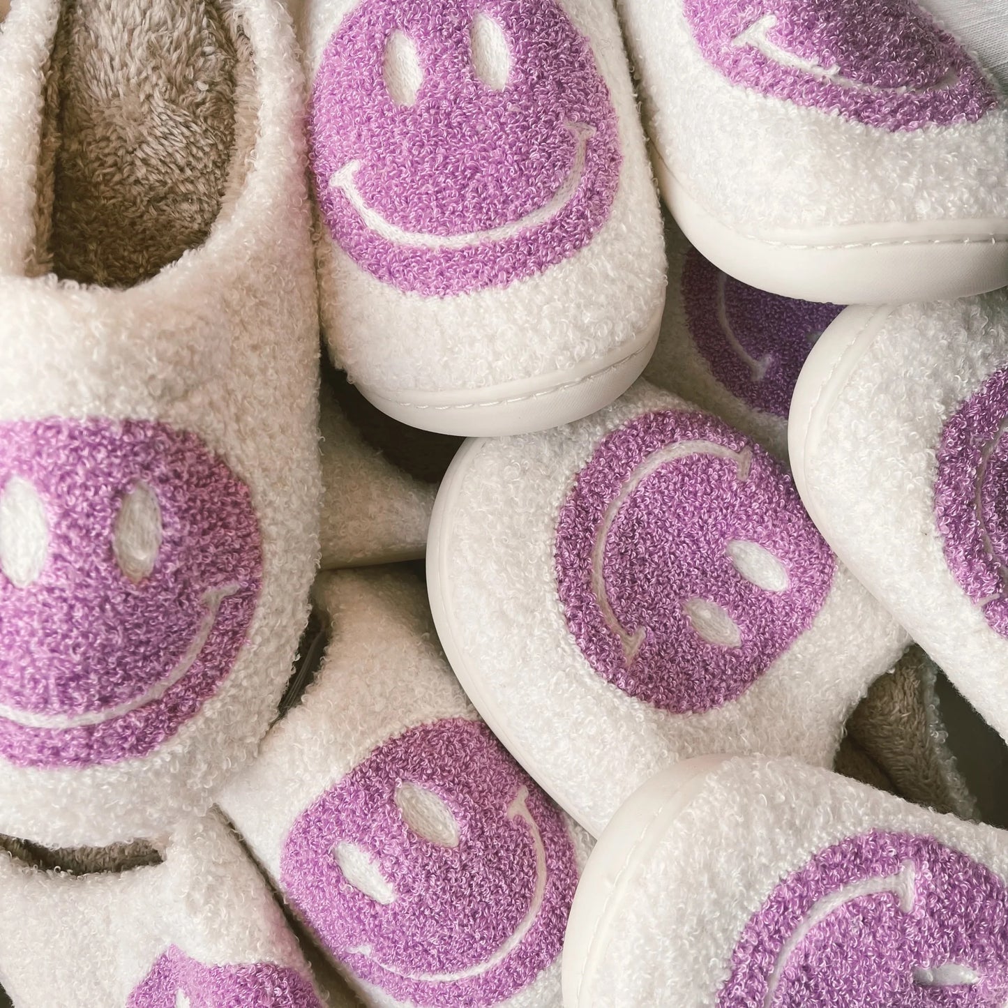 Adult Smiley Slippers