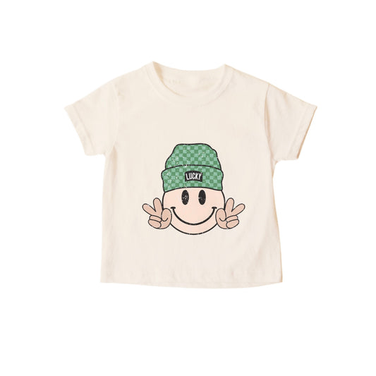 “Lucky Beanie Smiley” Tee