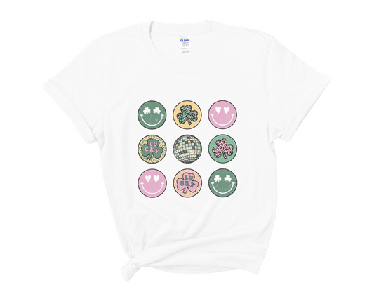 “Disco, clover & smiley” Tee