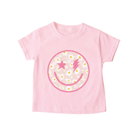 “Floral smiley” Tee